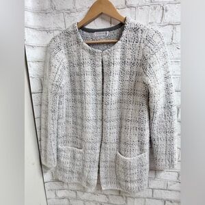 Retrology Open-Front Cardigan With Pockets
